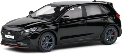 Model de colecție SOLIDO Modern: Mașini - Hyundai i30 N (Black) (2022)