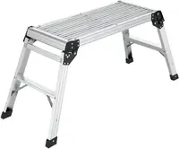 Scară cu platformă din aluminiu MMS - 64 х 30 х 40 cm, până la150 kg