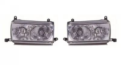 Set faruri stanga dreapta (H1 H4, mecanic, fara motor, culoare semnalizator: transparent) potrivit TOYOTA LAND CRUISER 80 -01.97