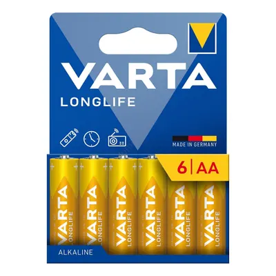 Baterie Varta Longlife 13298, AA / LR6, Set 6 bucati