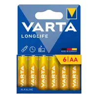 Baterie Varta Longlife 13298, AA / LR6, Set 6 bucati