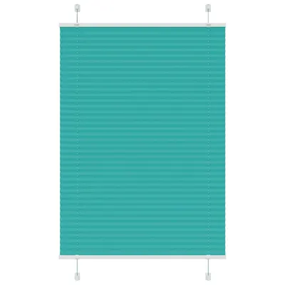 vidaXL Jaluzea plisată verde petrol 100x150 cm Lățime țesătură 99,4 cm