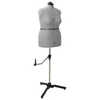 vidaXL Formă Rochie Ajustabilă pentru Femei Gri l Catifea