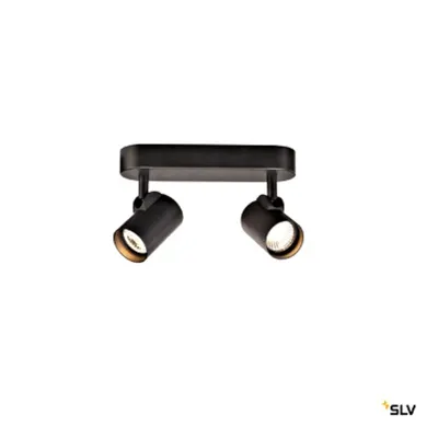 HELIA LED, doppelt,negru,35°lampa plafon/perete