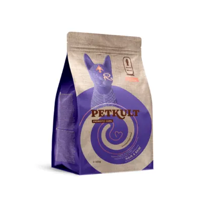 Hrana uscata Petkult Probiotic Care Hair & Skin Fresh pentru pisici cu Somon 400gr