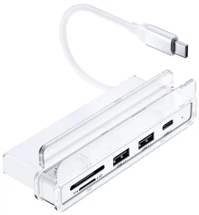 Hub USB XtremeMac - 6 porturi, USB-C, alb