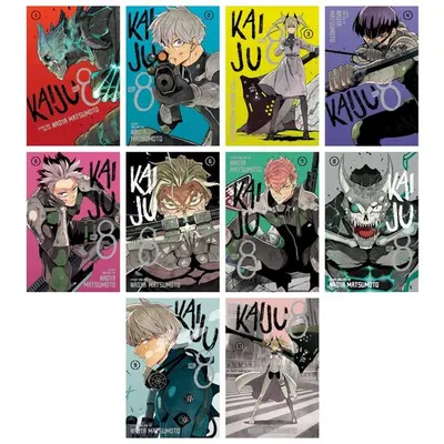 Kaiju No 8 By Naoya Matsumoto 8 Books Collection Set (volumes 1, 3, 4, 6, 7, 8, 9, 10)