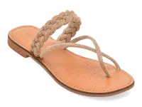 Papuci GEOX nude, D65YMJ, din piele ecologica