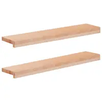 vidaXL Pervazuri 2 buc. natural 70 x 15 x 2 cm Lemn de fag masiv