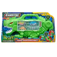 Transportator in forma de dinozaur cu vehicule si figurine, Teamsterz, Dino Destroyer