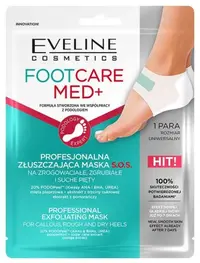 Masca exfolianta pentru picioare Foot Care Med+, 1 bucata, Eveline Cosmetics