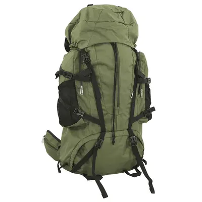 vidaXL Rucsac de drumeție, verde kaki, 80 L, țesătură oxford
