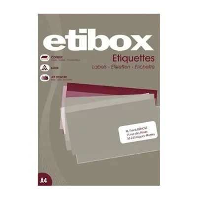Etichete pretaiate 12/A4 105x48mm Etibox - engros