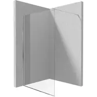 Paravan dus profil crom walk-in sticla securizata 140x200 cm, Deante Kerria Plus