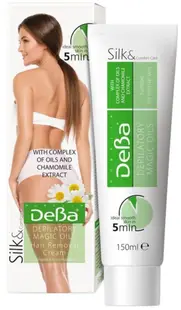 Deva Cremă depilatoare de corp, extract de mușețel, 150 ml