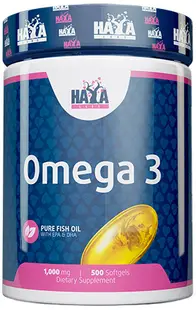 Omega 3, 1000 mg, 500 capsule, Haya Labs