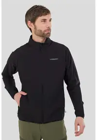 Bluza de trening cu fermoar - pentru drumetii - Negru
