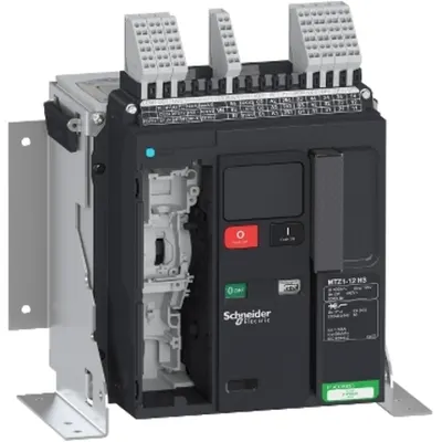 Intreruptor Masterpact MTZ1 12H3, 1250 A, 3P fix, fara Micrologic