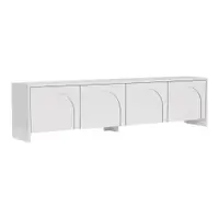 Comodă TV albă 180x45x32 cm Aurelia – Kalune Design