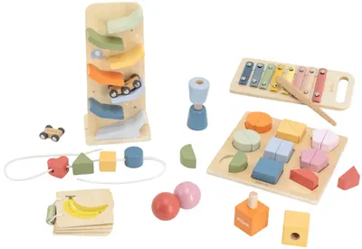 Set de joacă din lemn Viga Toys Polar B - Maturizează-te cu mine