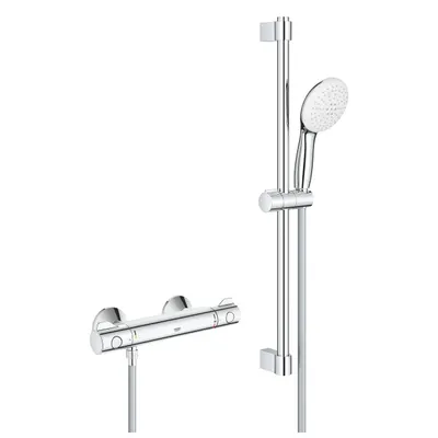 Baterie dus Grohe 34565002 Grohtherm 800, aparenta, termostat, coloana dus, 600 mm, Crom