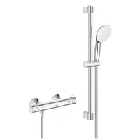 Baterie dus Grohe 34565002 Grohtherm 800, aparenta, termostat, coloana dus, 600 mm, Crom