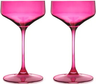 Set de 2 pahare cocktail coupe Viski - Nouveau, 192 ml, fructe de pădure