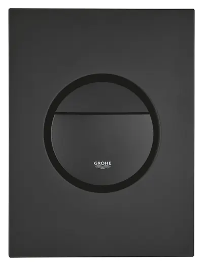 Placa de actionare Grohe, Nova Cosmopolitan WC wall plate S, marimea S, dubla comanda, instalare verticala, 130 x 172, negru
