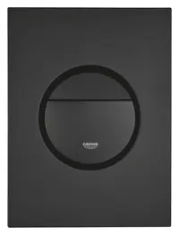 Placa de actionare Grohe, Nova Cosmopolitan WC wall plate S, marimea S, dubla comanda, instalare verticala, 130 x 172, negru