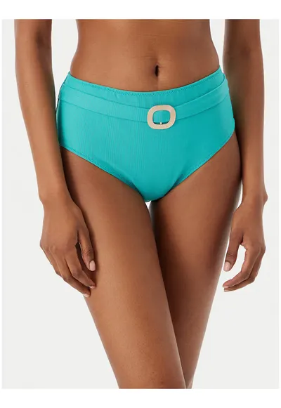 Slip de bikini dama - verde - material sintetic - croiala clasica