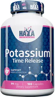 Sustained Release Potassium, 99 mg, 100 capsule, Haya Labs