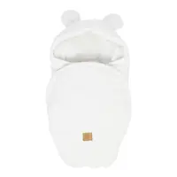 Păturică de înfășat albă din material bouclé 45x80 cm – Meowbaby