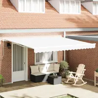 Gossi marchiza retractabila manuala alb 400x300 cm, Gossi tesatura de schimb pentru marchiza 4x3 m alb
