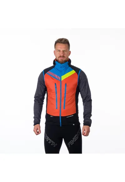 Men's ski-touring hybrid vest Polartec® Alpha® VHAN 2 - Negru/Portocaliu
