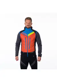 Men's ski-touring hybrid vest Polartec® Alpha® VHAN 2 - Negru/Portocaliu