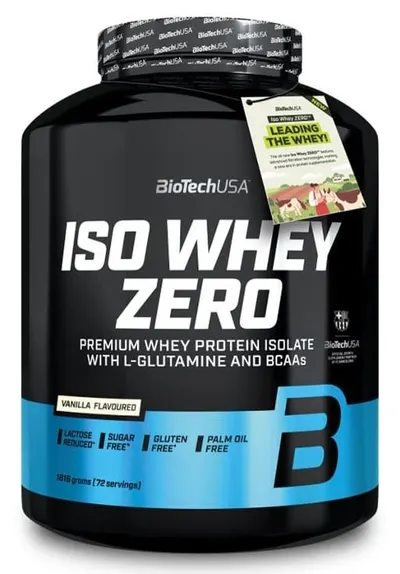Iso Whey Zero, vanilie, 1816 g, BioTech USA