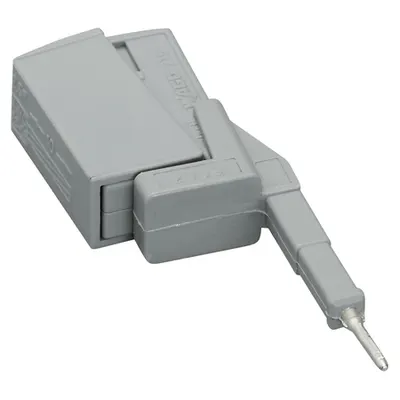 Testing tap; for max. 2.5 mm²; tool-free connection for individual test wires 0.08 - 2.5 mm; gray