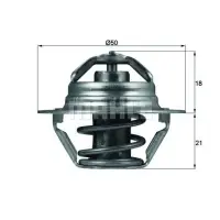 Termostat, lichid racire MAHLE ORIGINAL TX 100 89D