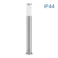 Stalp pentru iluminat exterior Vivalux TOKYO, E27, max. 1x60W, IP44, Ø76x800mm, Nichel, bec neinclus