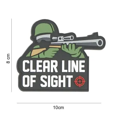 Patch Clear Line of sight velcro pvc - Default Title