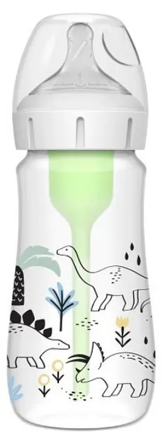 Biberon Dr. Brown's Options+ - Wide-Neck, 270 ml, Dino