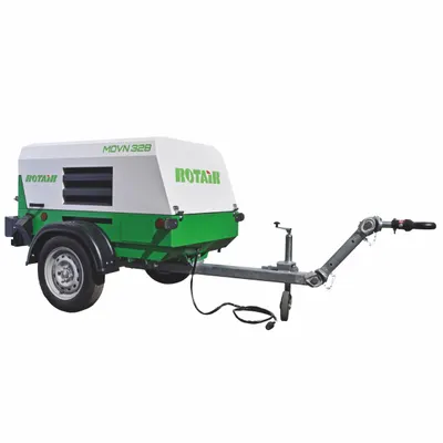 Motocompresor ROTAIR MDVN 32B debit 3100l/min, 7 bar motor Briggs&Stratton 40 cp, tractabil rutier
