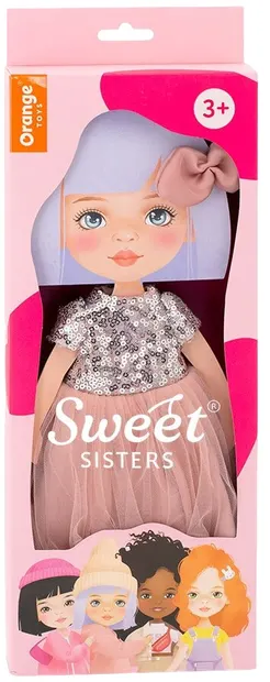 Orange Toys Sweet Sisters Sweet Sisters Set de îmbrăcăminte pentru păpuși - Rochie roz cu paiete