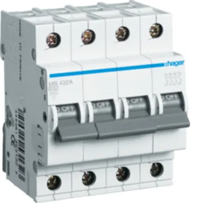 Disjunctor 4P, 32A, 6kA, B, 4M