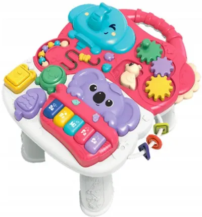 Jucărie interactivă Lean Toys - Masă educativă cu elefant
