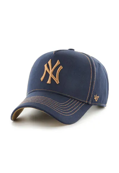 ’47 - Sapca baseball de bumbac cu cusaturi contrastante NY Yankees - Auriu/Bleumarin