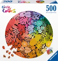 Puzzle rotund Ravensburger din 500 de piese - Cerc tropical