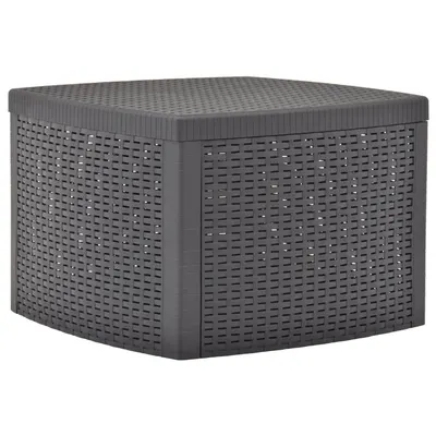 Gossi masa laterala, cafeniu, 54 x 54 x 36,5 cm, plastic