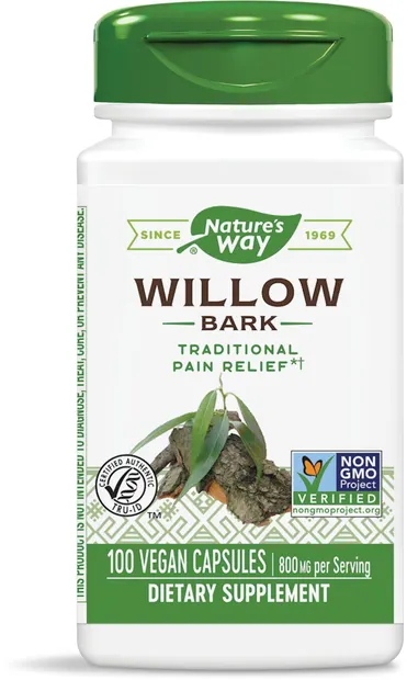 Willow Bark, 400 mg, 100 capsule, Nature's Way