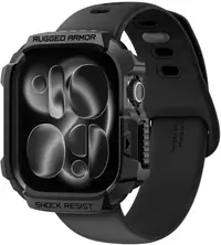 Curea Spigen - Rugged Armor 2, Apple Watch 11, 46 mm, Matte Black